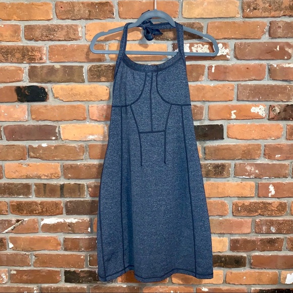 Athleta Dresses & Skirts - 5/$25 Athleta Heathered Grey Halter Dress Size 6